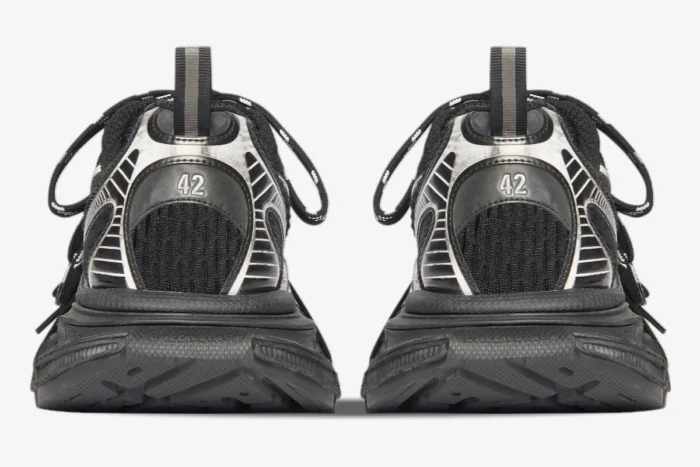 Balenciaga 3XL Black Distressed Mesh Sneaker - Image 5