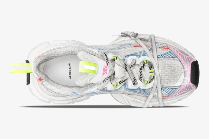 Balenciaga 3XL White MultiColor Distressed Sneaker - Image 2