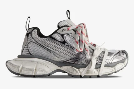 Balenciaga 3XL Sneaker Grey White Red Distressed