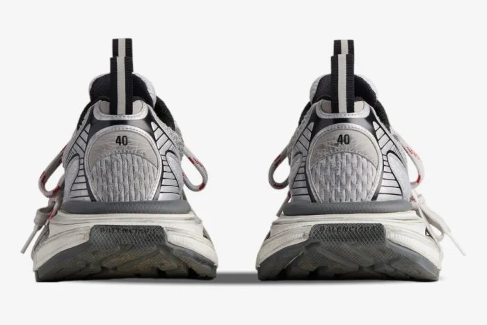 Balenciaga 3XL Sneaker Grey White Red Distressed - Image 5
