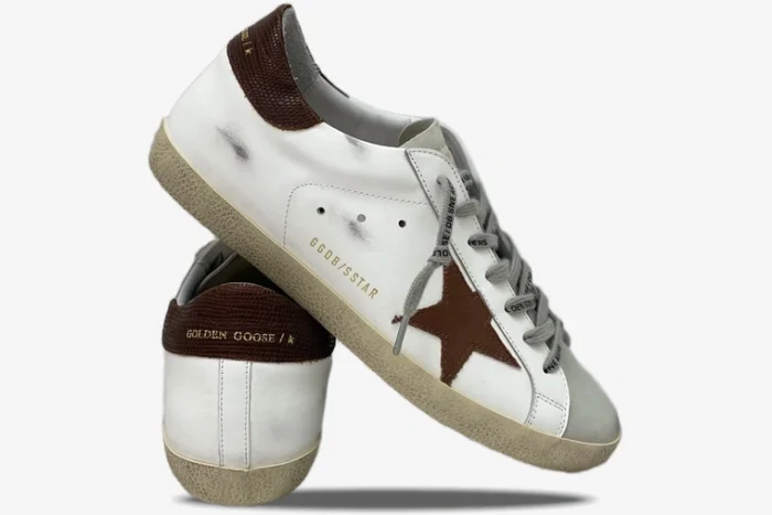 Golden Goose Super-Star Bio-Based White Brown - Image 5