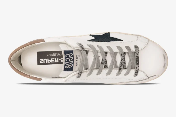 Golden Goose Super-Star Handcrafted Distressed Leather Sneaker - Image 4