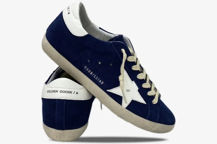 Golden Goose Superstar Blue Star White Suede - Image 5