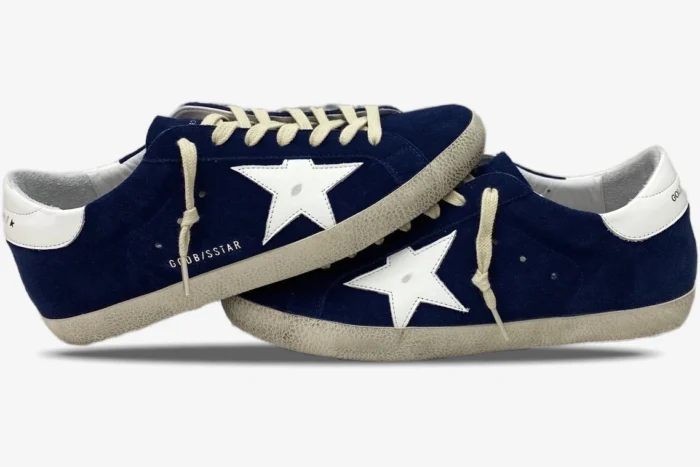 Golden Goose Superstar Blue Star White Suede - Image 3