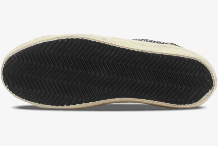 Golden Goose SuperStar Silver/Black Distressed Sneaker - Image 5