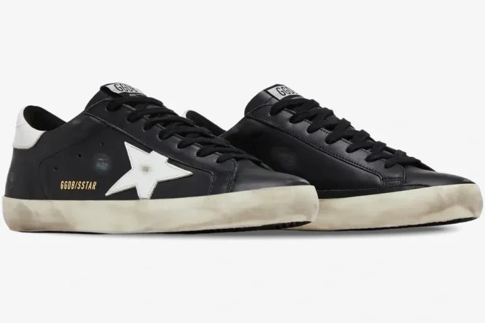 Golden Goose Superstar 'Black White' Distressed Leather - Image 5