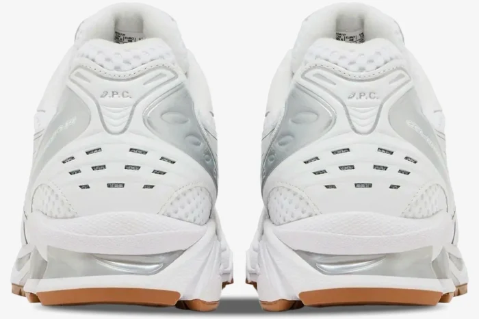 ASICS Gel Kayano 14 x A.P.C. White Pure Silver - Image 4