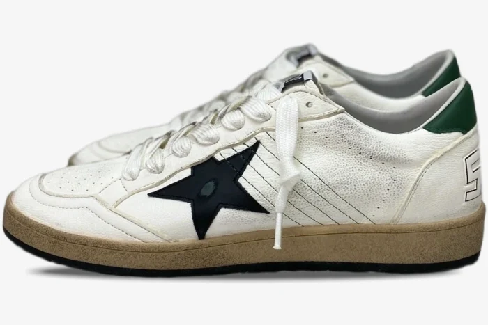 Golden Goose Ballstar White Green Star Black - Image 4