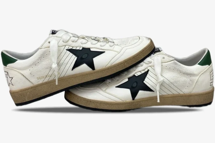 Golden Goose Ballstar White Green Star Black - Image 7