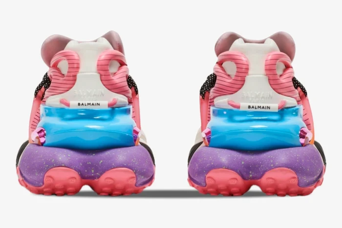 Balmain Unicorn Low Top Neoprene & Leather Multicolor - Image 4