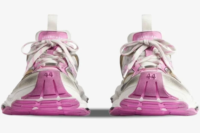 Balenciaga Cargo Sneakers Pink Distressed Edition - Image 4