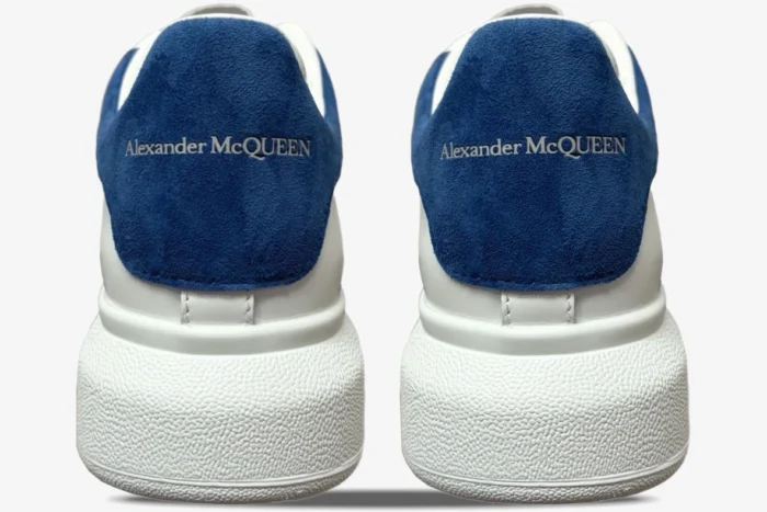 Alexander McQueen Oversized Sneaker in White/Blue Grey - Image 2