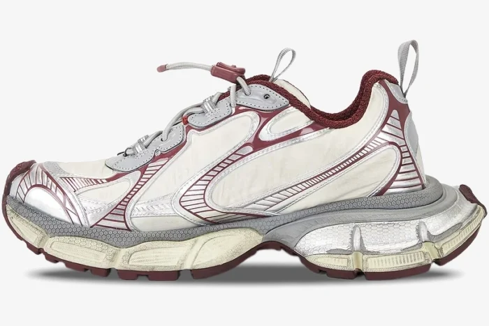 Balenciaga 3XL Sneaker Beige Red Grey - Image 8
