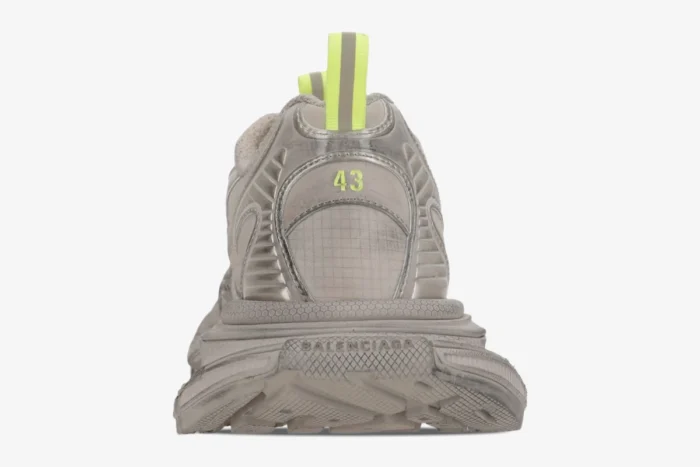 Balenciaga 3XL Ripstop Sneaker Taupe Fluo Yellow - Image 4