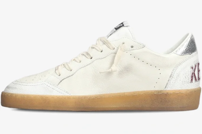 Golden Goose BallStar White Silver Star Green - Image 3