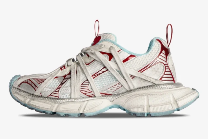Balenciaga 3XL Extreme Laces B White / Red - Image 4