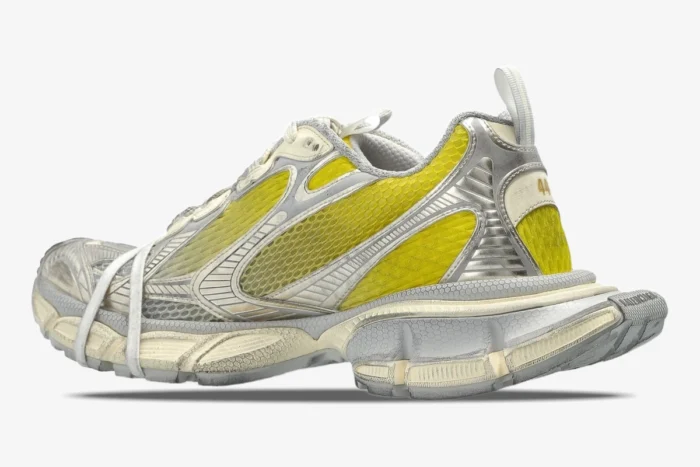 Balenciaga 3XL Worn-Out Sneakers - Yellow/Off White - Image 5