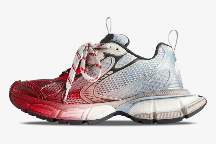 Balenciaga 3XL Toe Spray White Blue Grey Red - Image 4