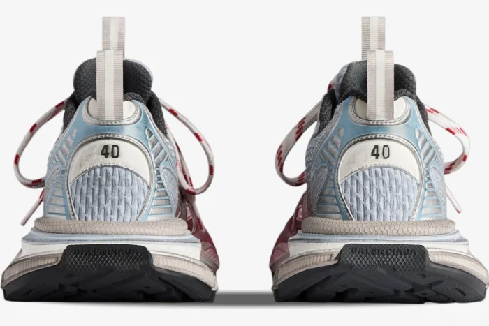 Balenciaga 3XL Toe Spray White Blue Grey Red - Image 5