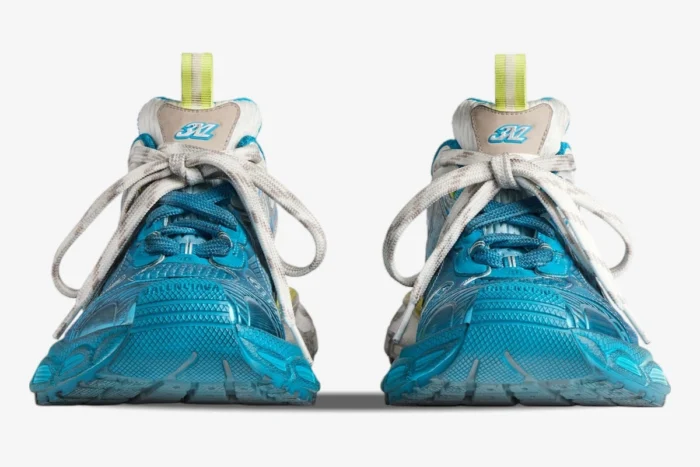 Balenciaga 3XL Toe Spray White / Blue Special Edition - Image 3