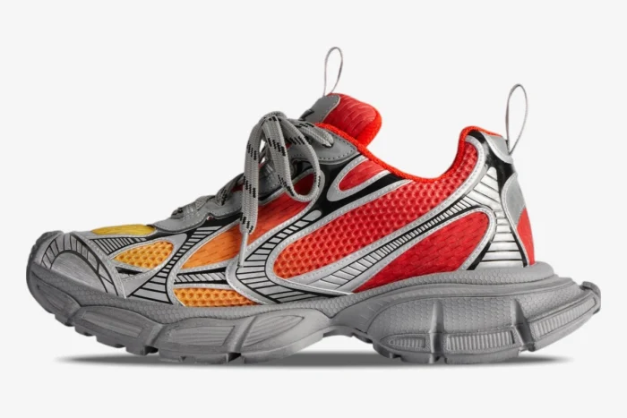 Balenciaga 3XL Gradient Red / Orange Distressed - Image 4