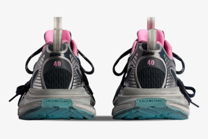 Balenciaga 3XL Sneaker Grey Blue Pink Distressed Edition - Image 4