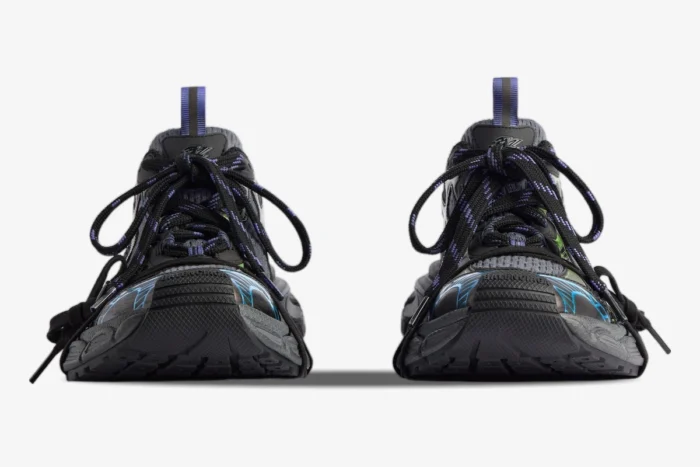 Balenciaga 3XL Dark Green / Black Distressed Sneakers - Image 3