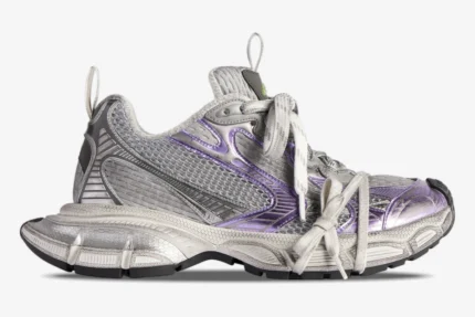 Balenciaga 3XL Grey / Purple / White Distressed Sneaker