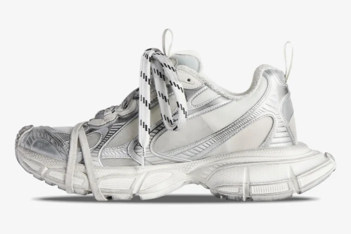 Balenciaga 3XL Summer Mesh White / Silver Distressed - Image 4