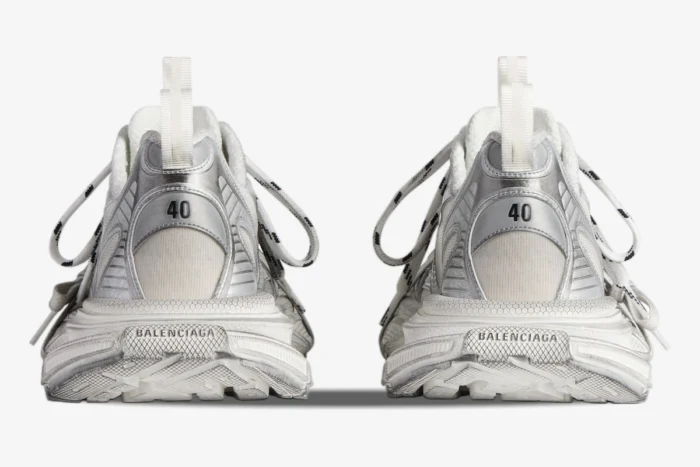 Balenciaga 3XL Summer Mesh White / Silver Distressed - Image 5
