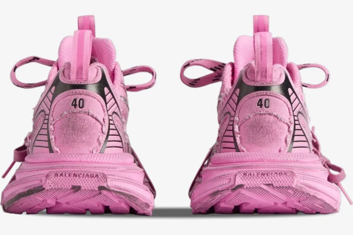 Balenciaga 3XL Pink Distressed Chunky Sneakers - Image 5