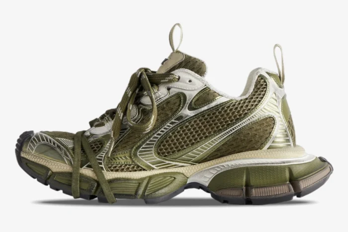 Balenciaga 3XL Sneaker 'Dark Green / Light Beige' - Image 4