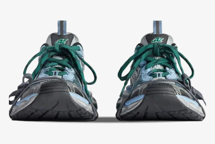Balenciaga 3XL Sneakers 'Grey Blue Mesh' Distressed Edition - Image 2