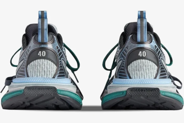 Balenciaga 3XL Sneakers 'Grey Blue Mesh' Distressed Edition - Image 6